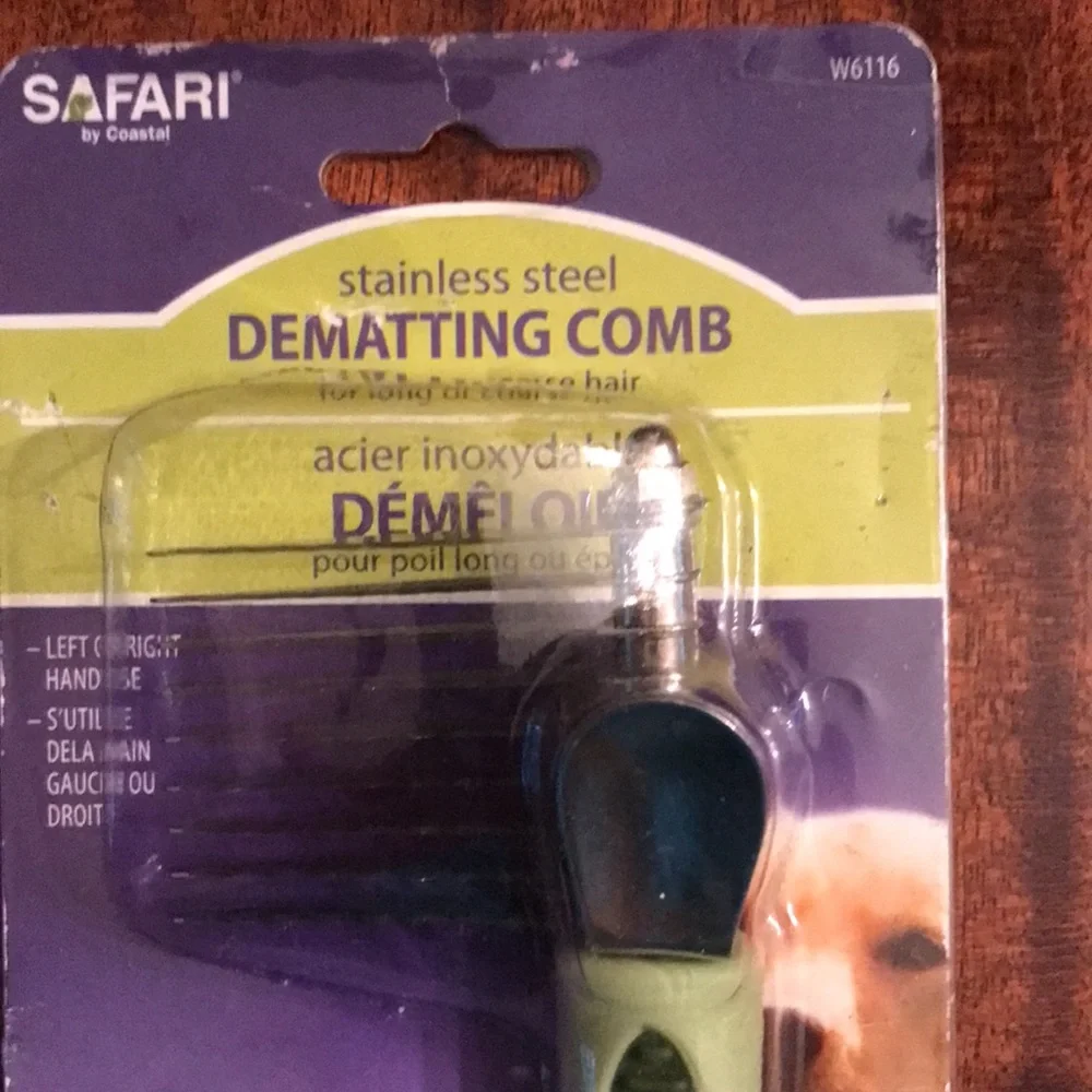 Dematting Comb- Stainless Steel by Safari
